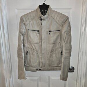 Belstaff Waxed Leather Moto Jacket